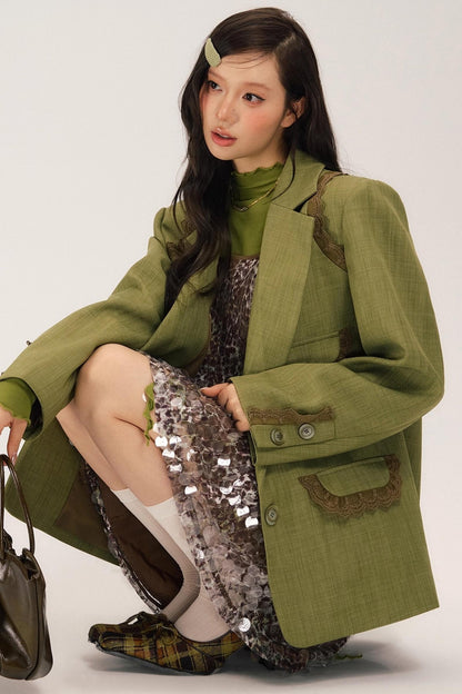 Ivy Vintage Green Blazer
