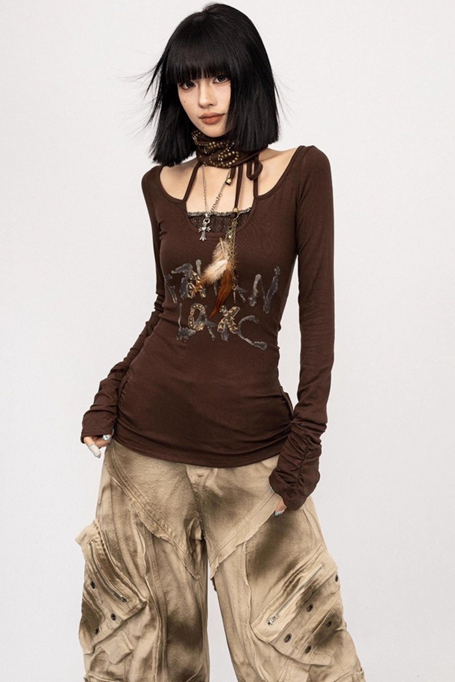 American Girl Long-Sleeved T-Shirt