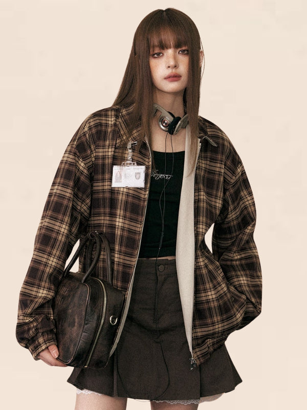 Maillard Vintage Plaid Jacket