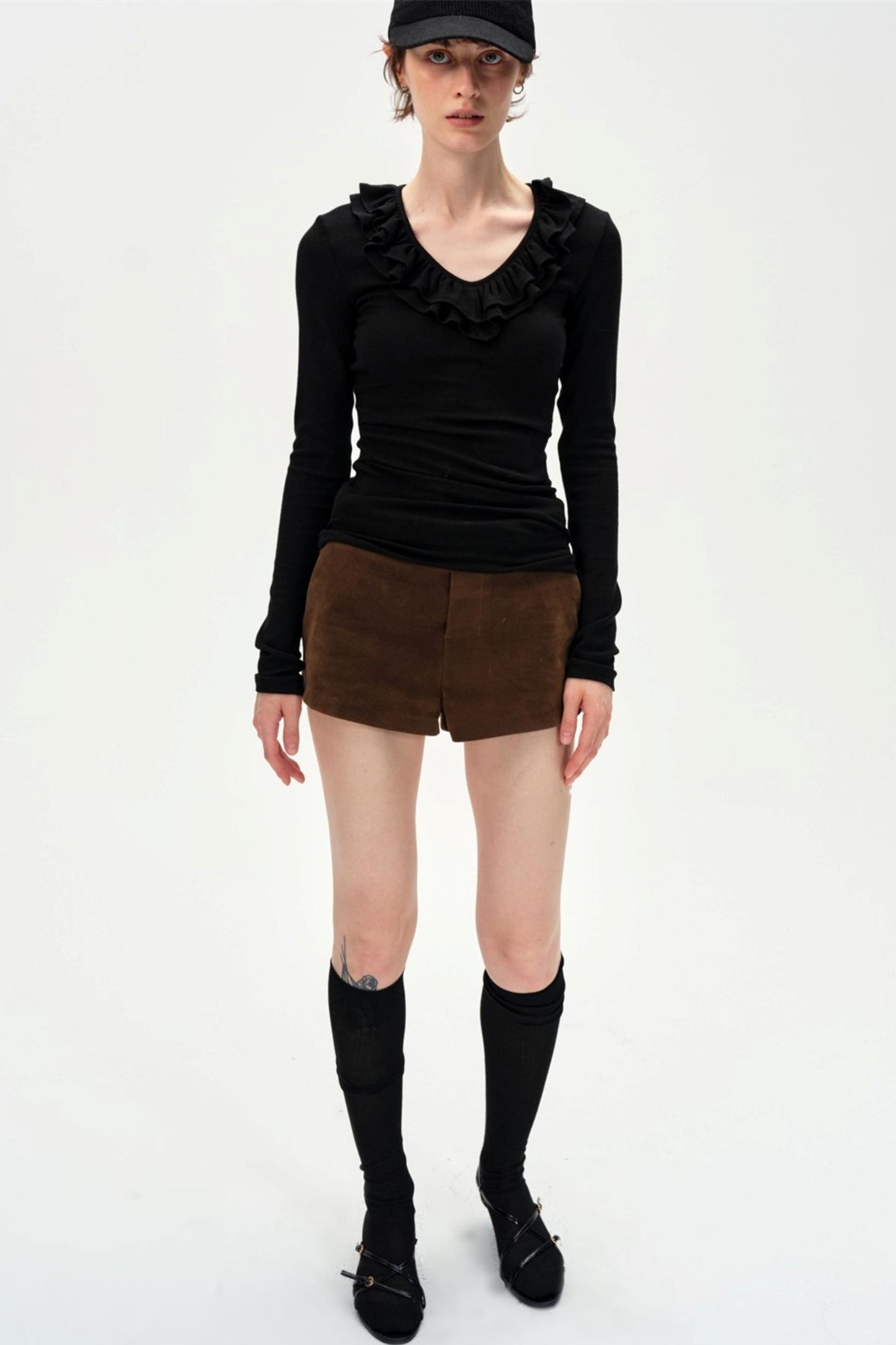 Lace V-Neck Slimming Top