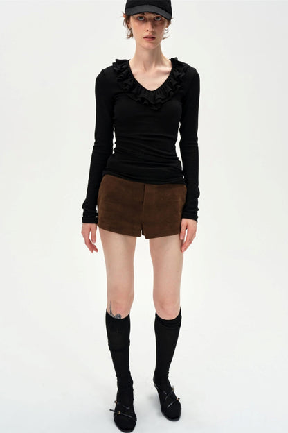 Lace V-Neck Slimming Top