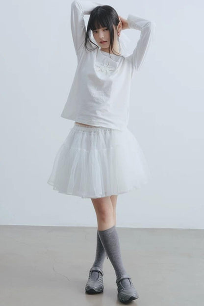 Gonna in tulle Ballet Mist