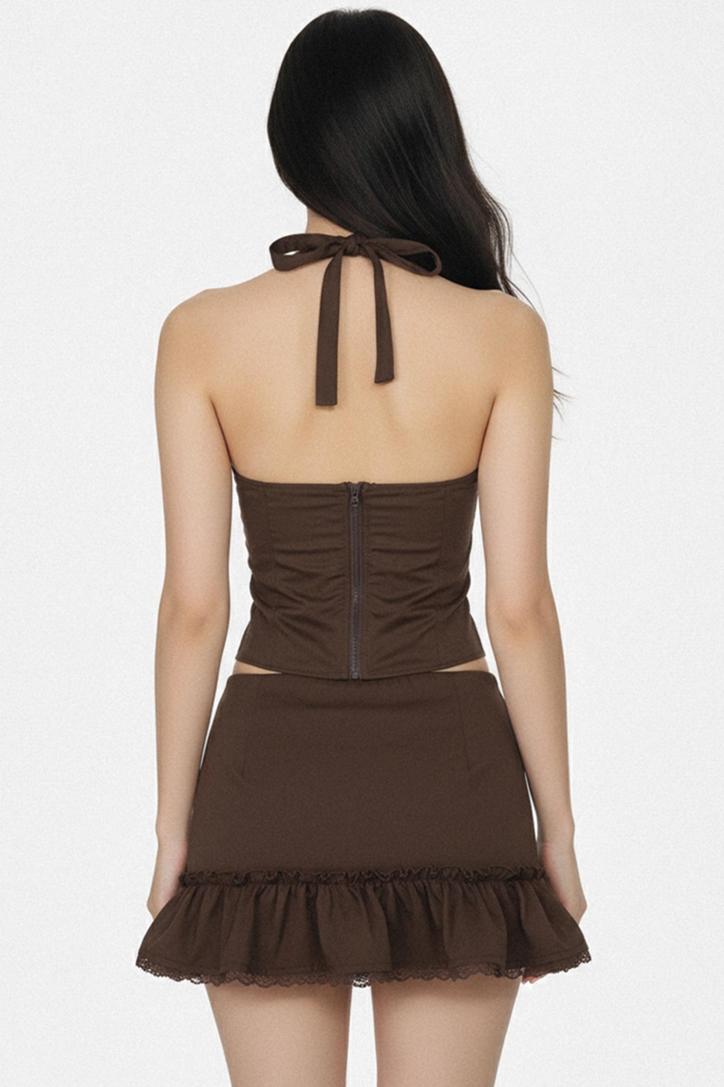 Retro Lace Patchwork Tank Top Set