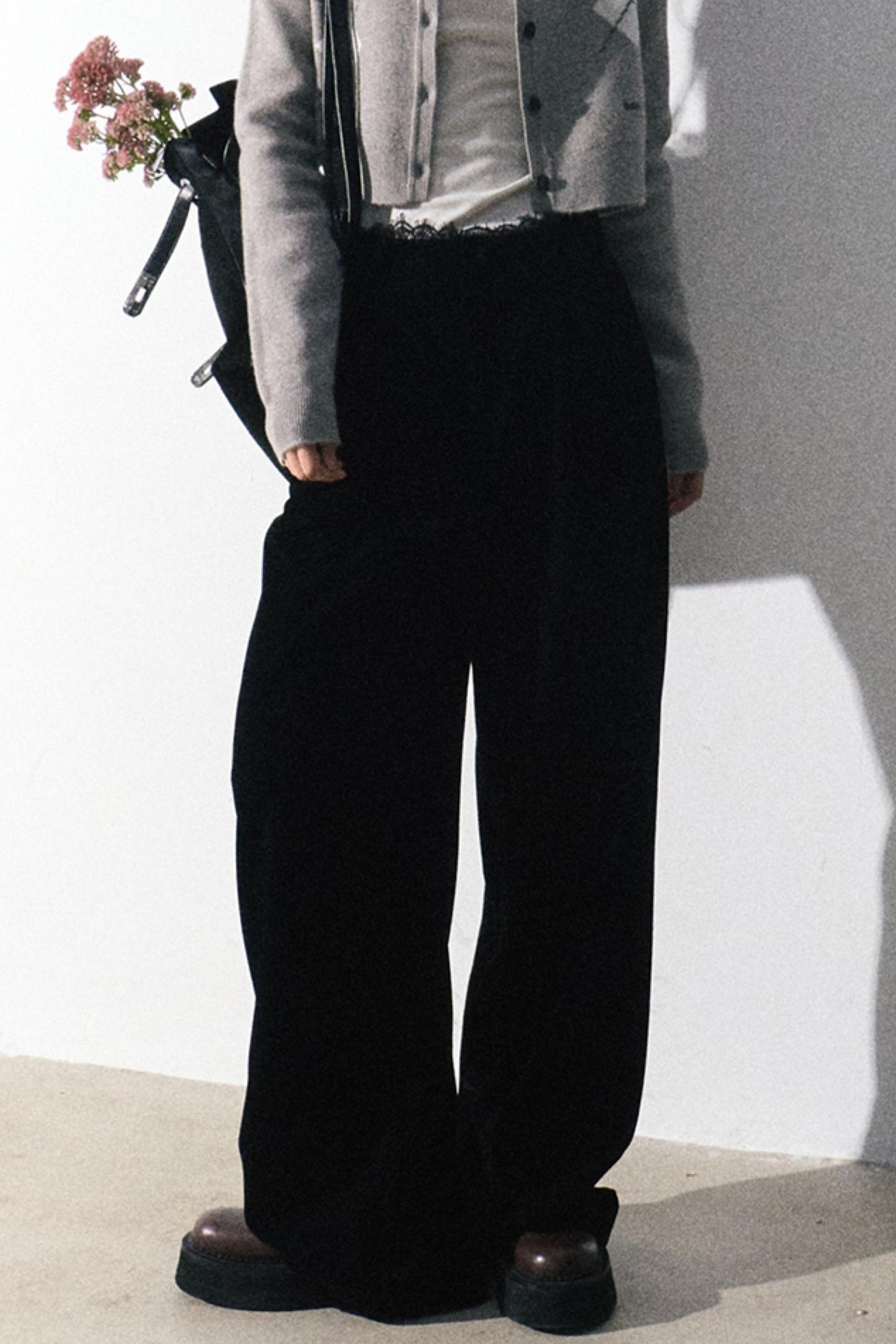 Classic Black Wide-Leg Pants