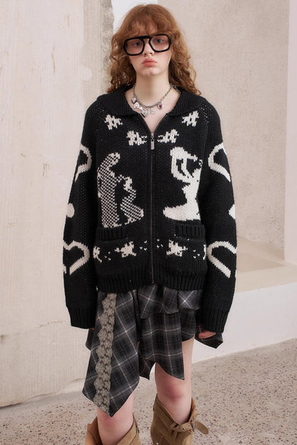 Warm Yarn Knitted Cardigan