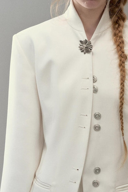 Shoulder Cut Moon Marks Blazer