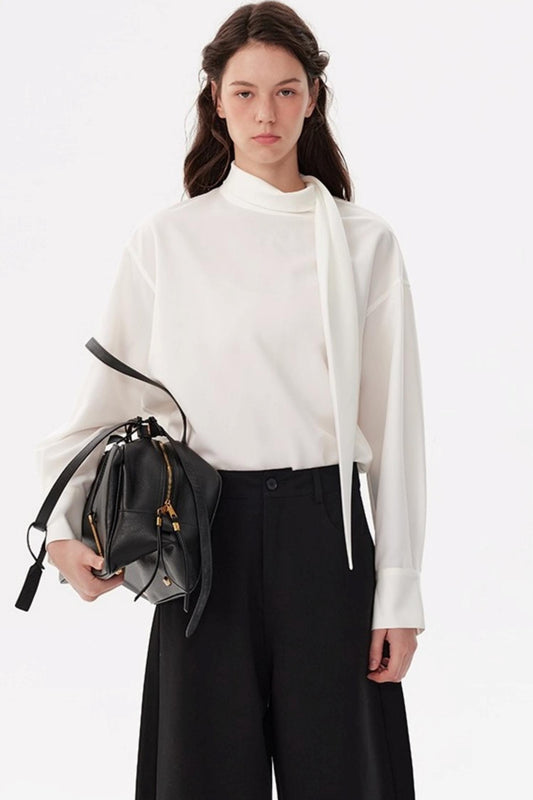 Fashionable Streamer Long-Sleeved Shirt