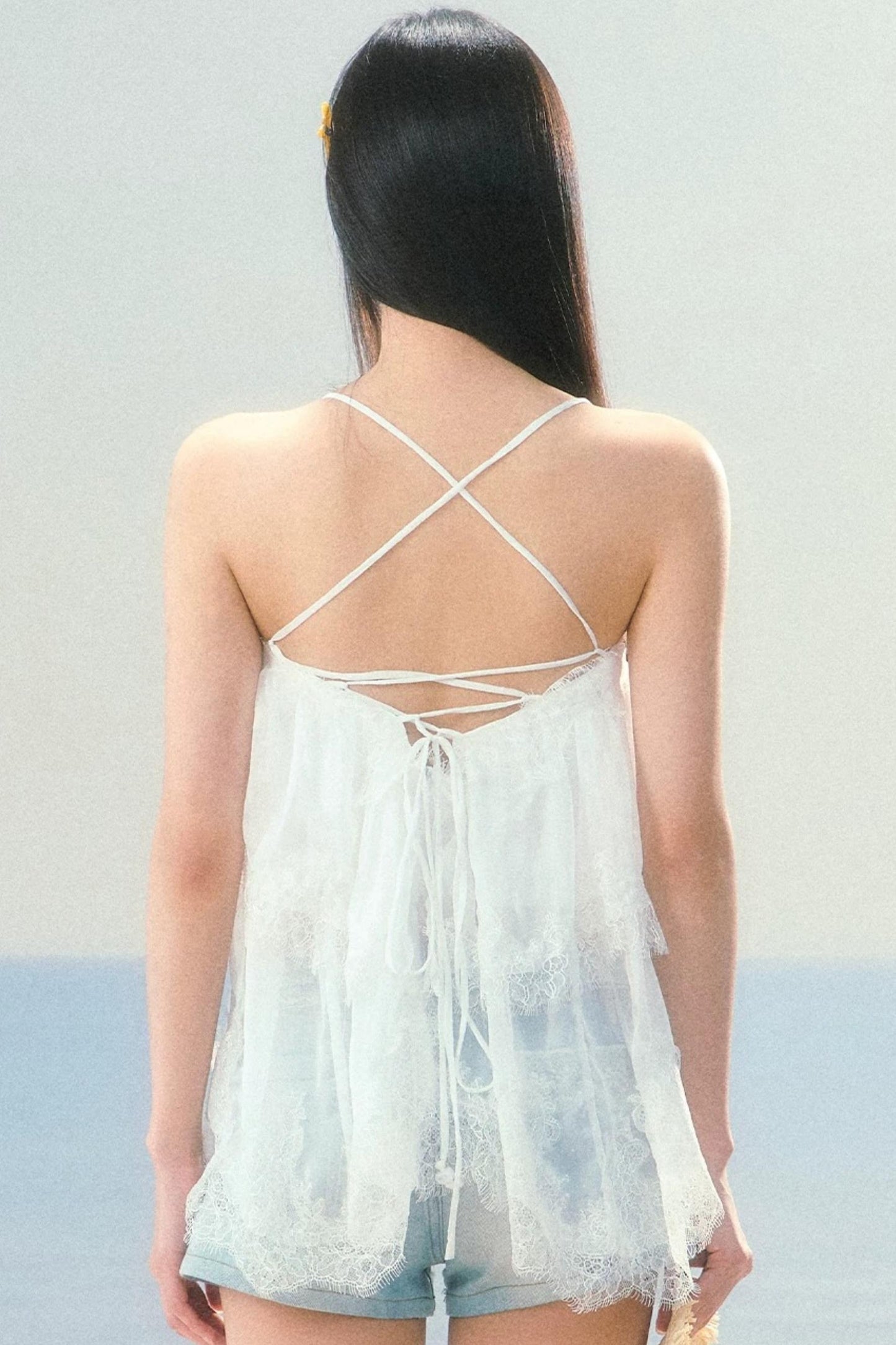 Lace Mesh Camisole Vest