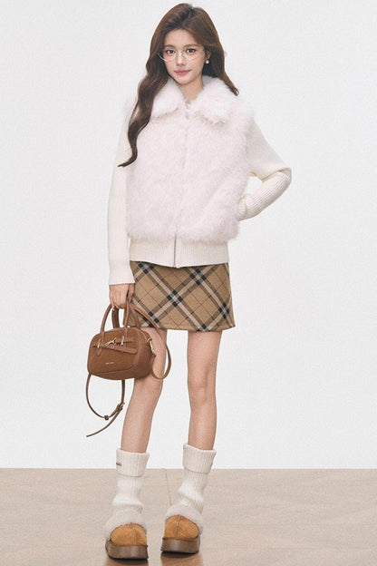 Warm Knitted Cotton Padded Jacket Set-Up