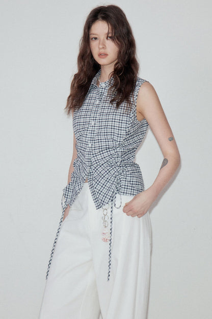 Summer Plaid Shirt Pants Set-Up