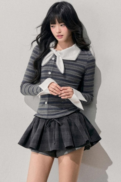 Unsent Mailbox Striped Top