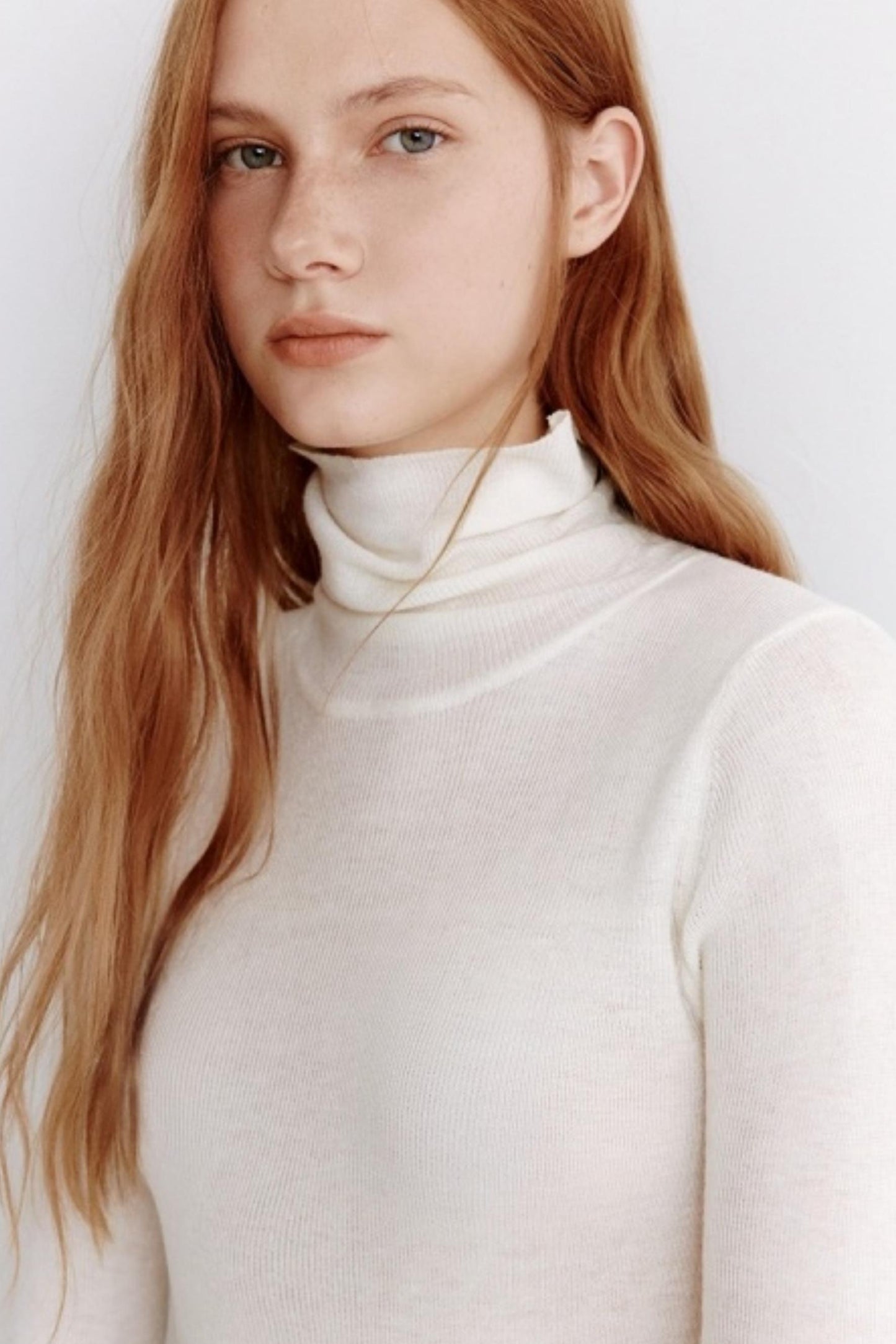 High Neck Slim Knitted Sweater