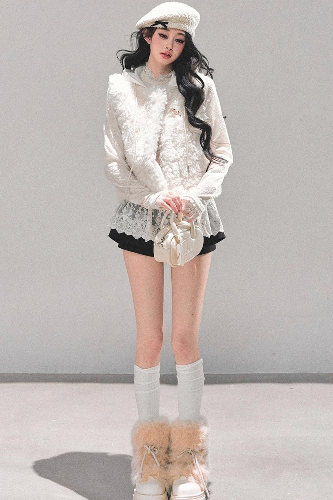 Black Autumn A-Line Shorts