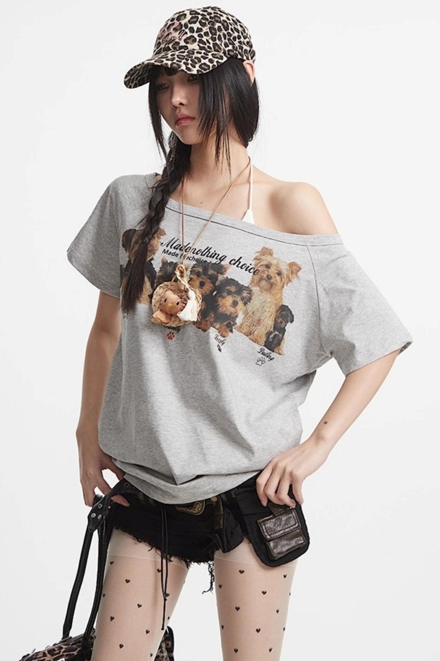 Slanted Shoulder Tee