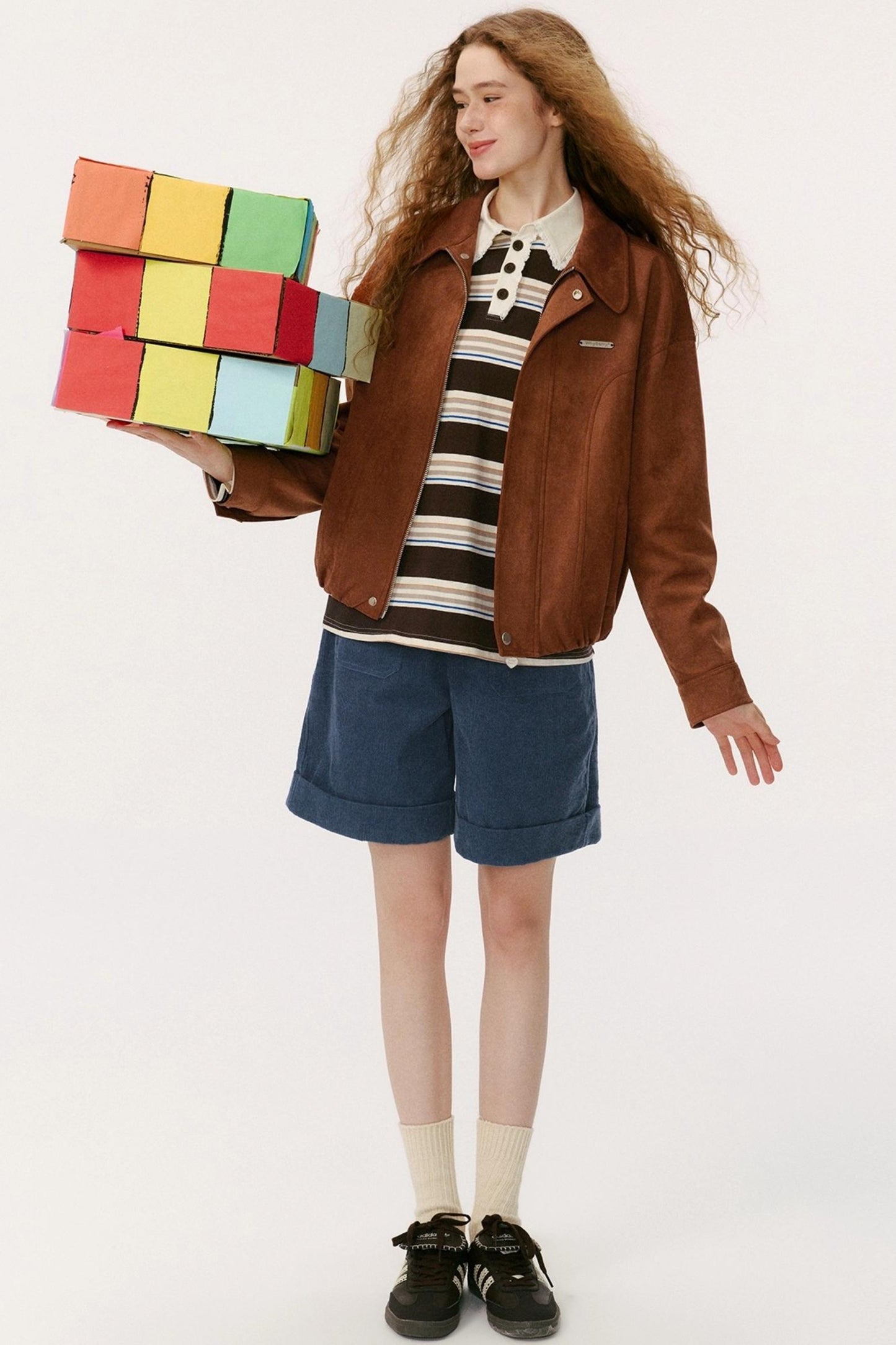 Lapel Suede Vintage Jacket