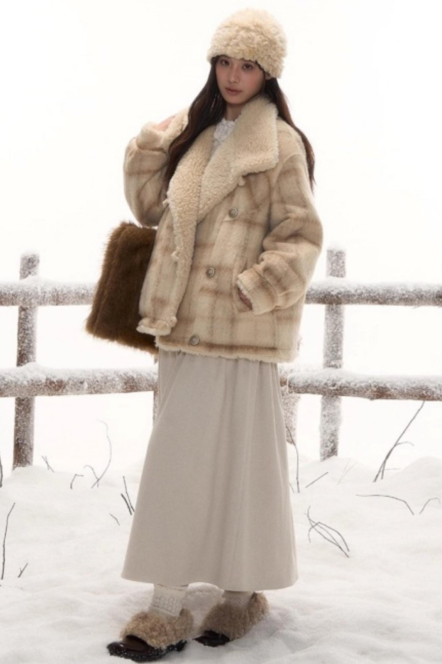 Reversible Plaid Wool Jacket