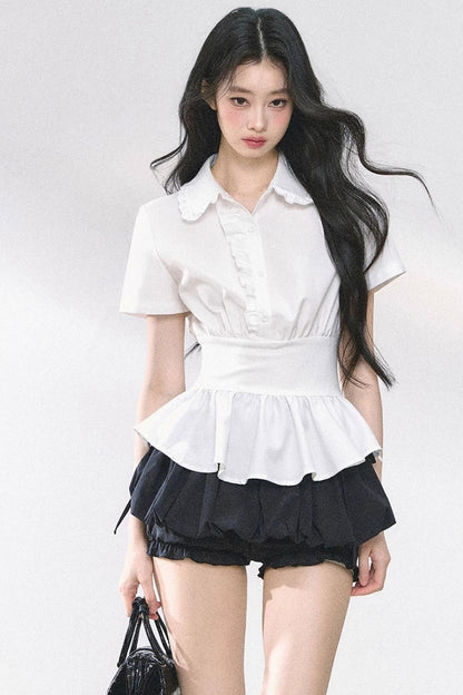 White Lotus Leaf Shirt