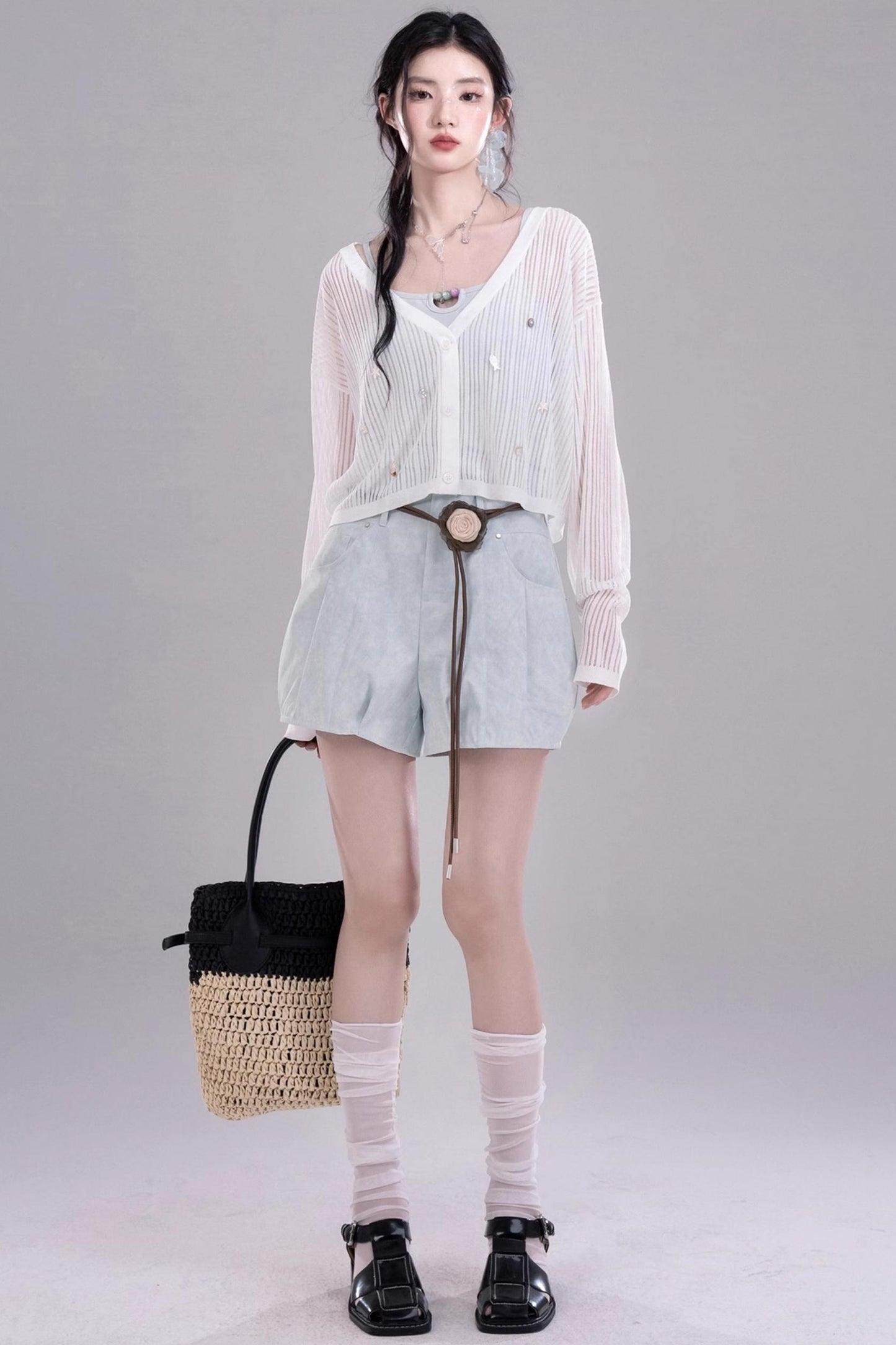 Ocean Shell Knit Cardigan