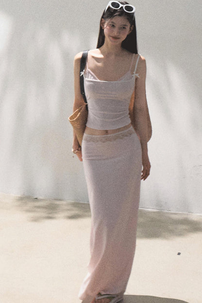 Lace High-Waist Skirt