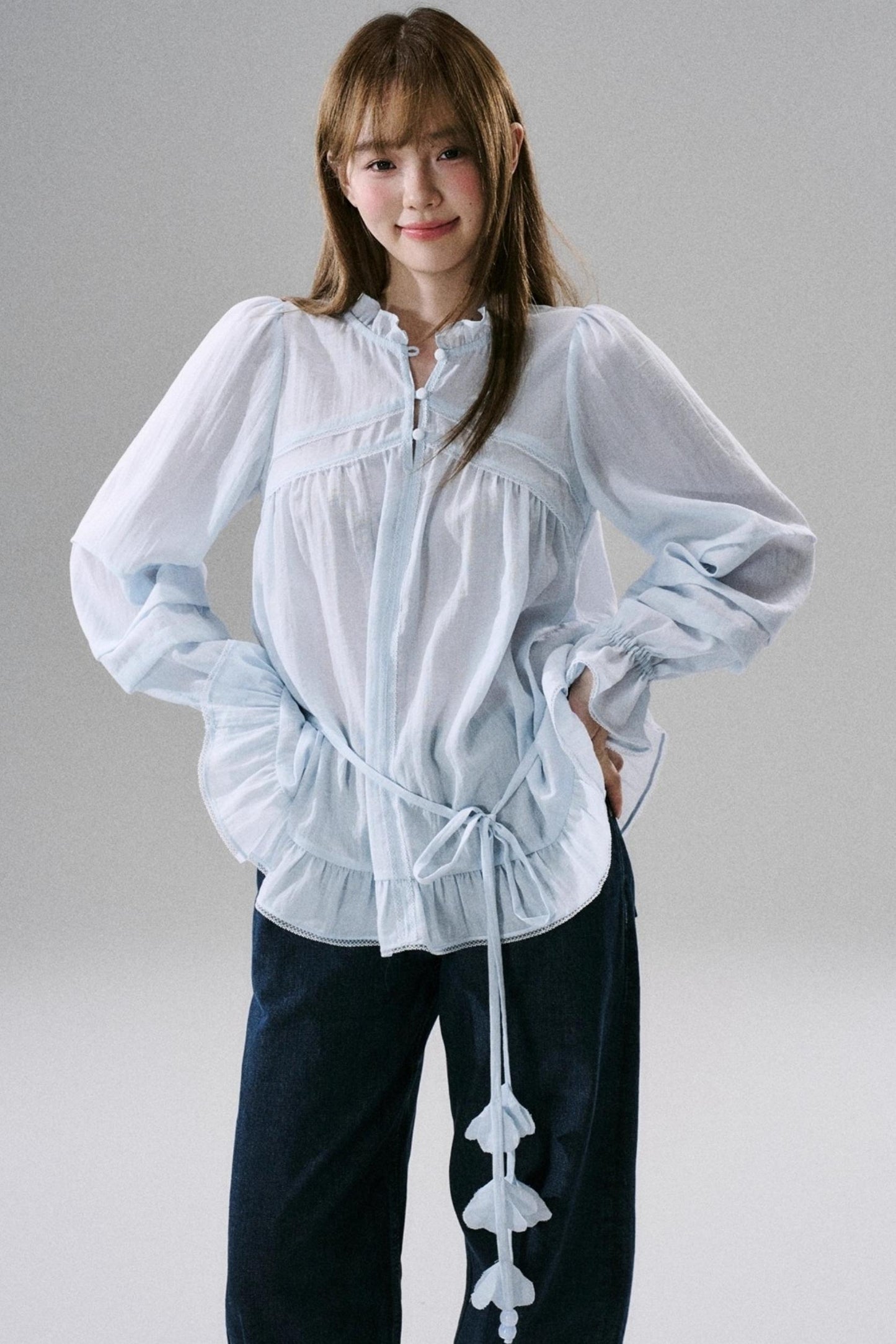 Symphony Acetate Flower Top