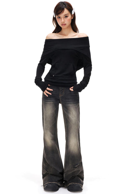 Lyocell Tencel Off-Shoulder Top