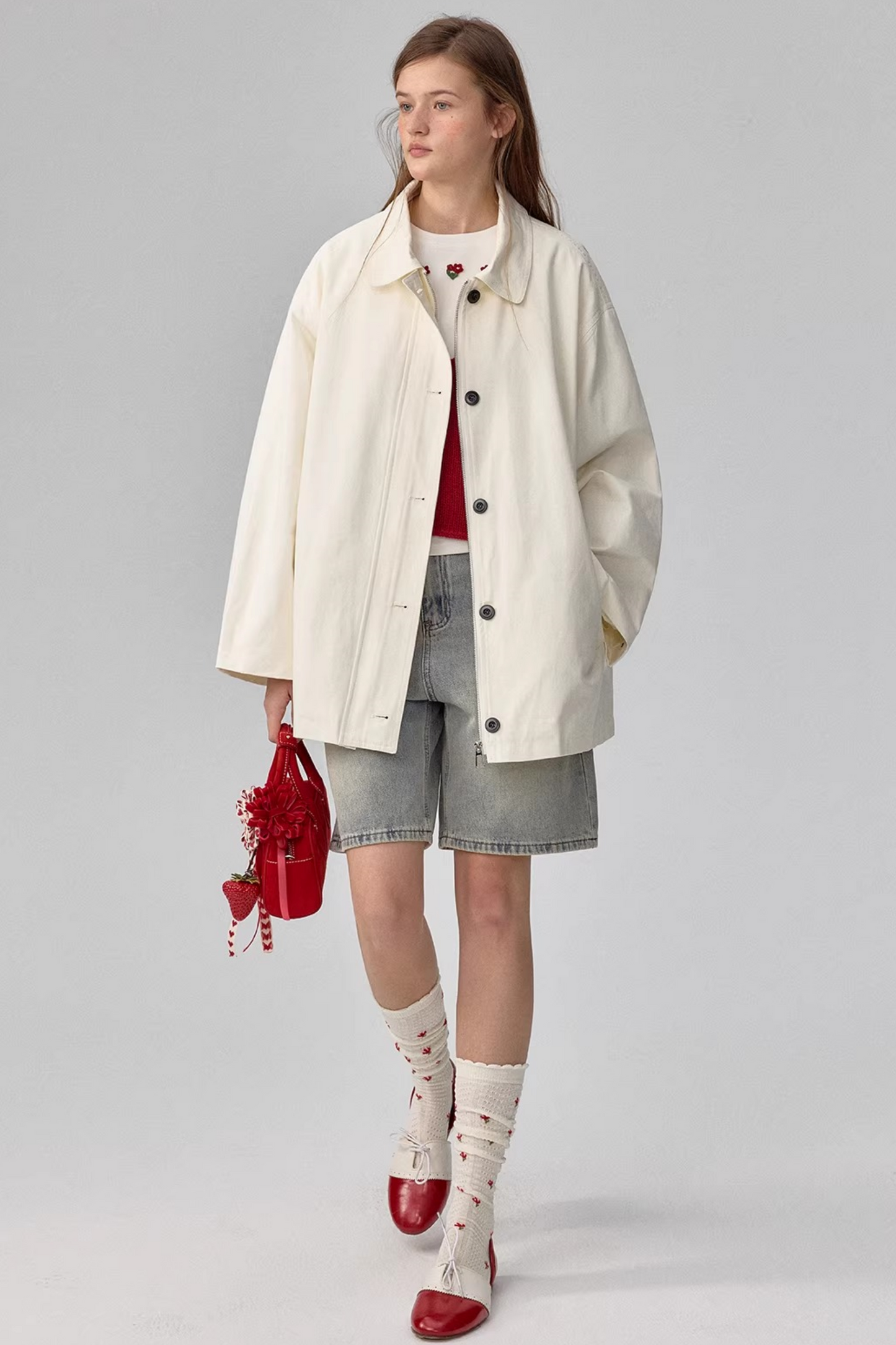 Japanese Double-Breasted Trench Coat