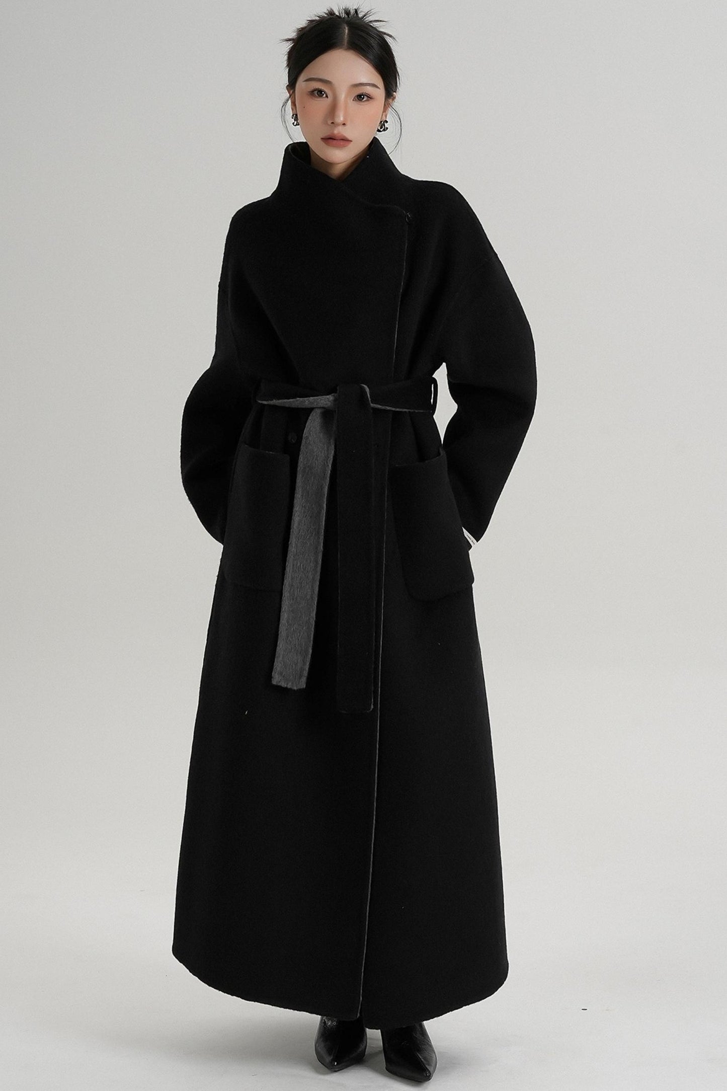 Stand-Up Wool Coat