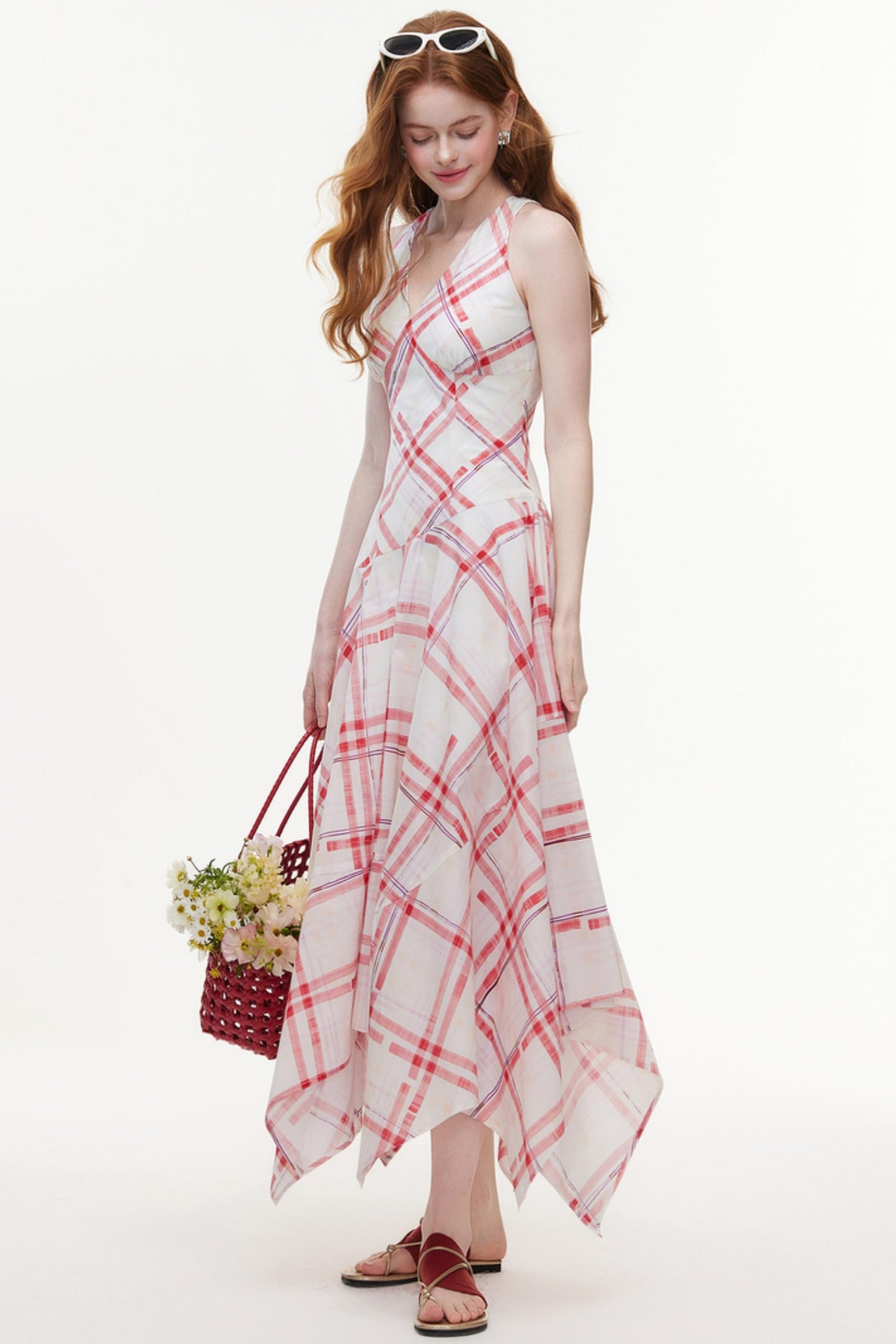 Diamond Pattern A-Line Dress