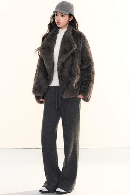 Retro Eco-Friendly Fur Coat