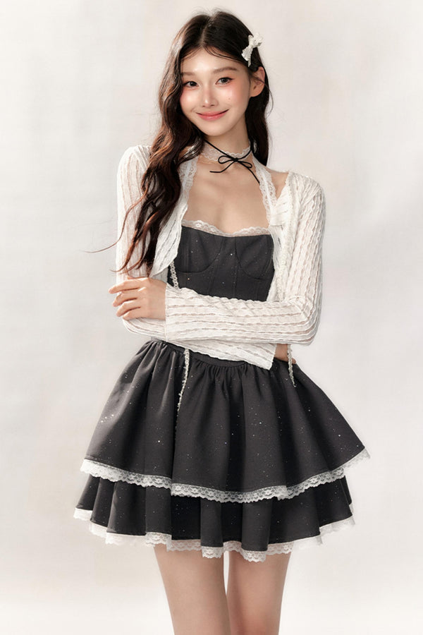 Sparkling Ballet Sequin Dress Set-Up