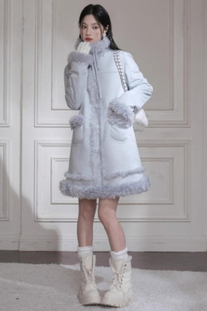 Misty Velvet Fur Coat