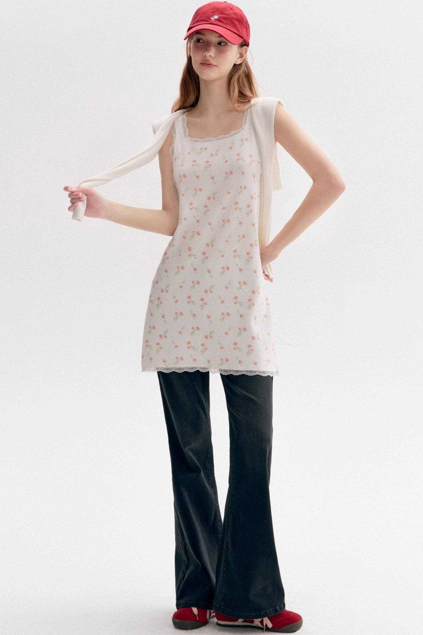 Casual Layered Real Two Plaid Jeans