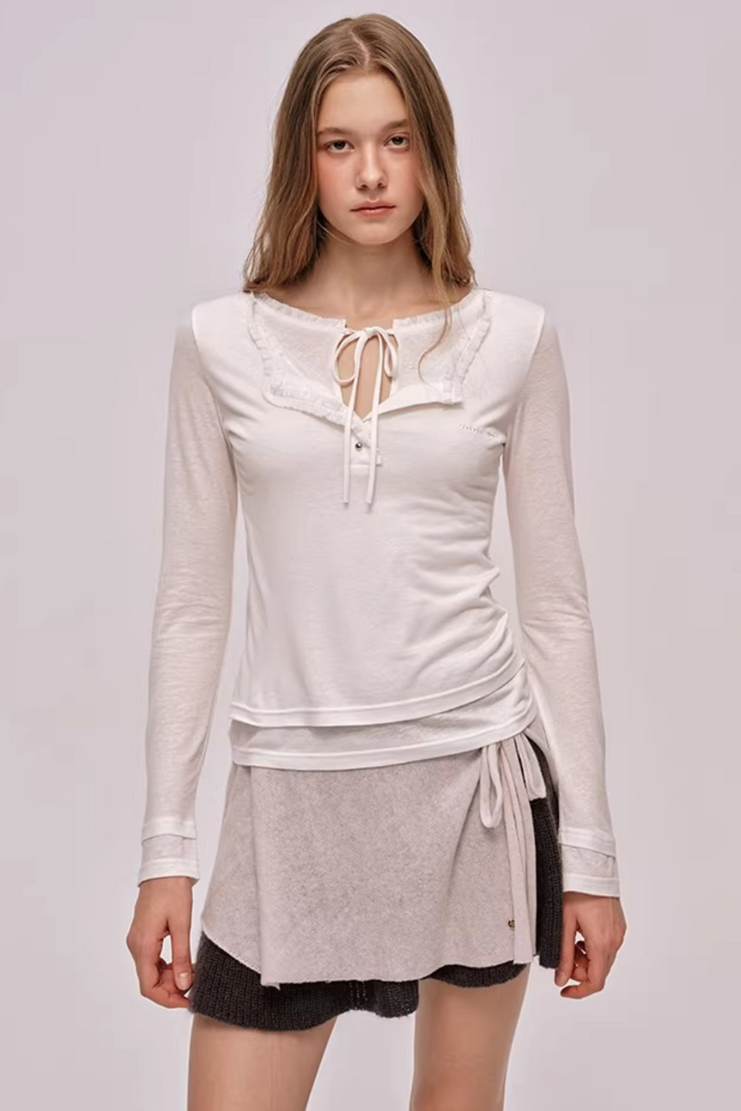 Layered Lace Patchwork Top