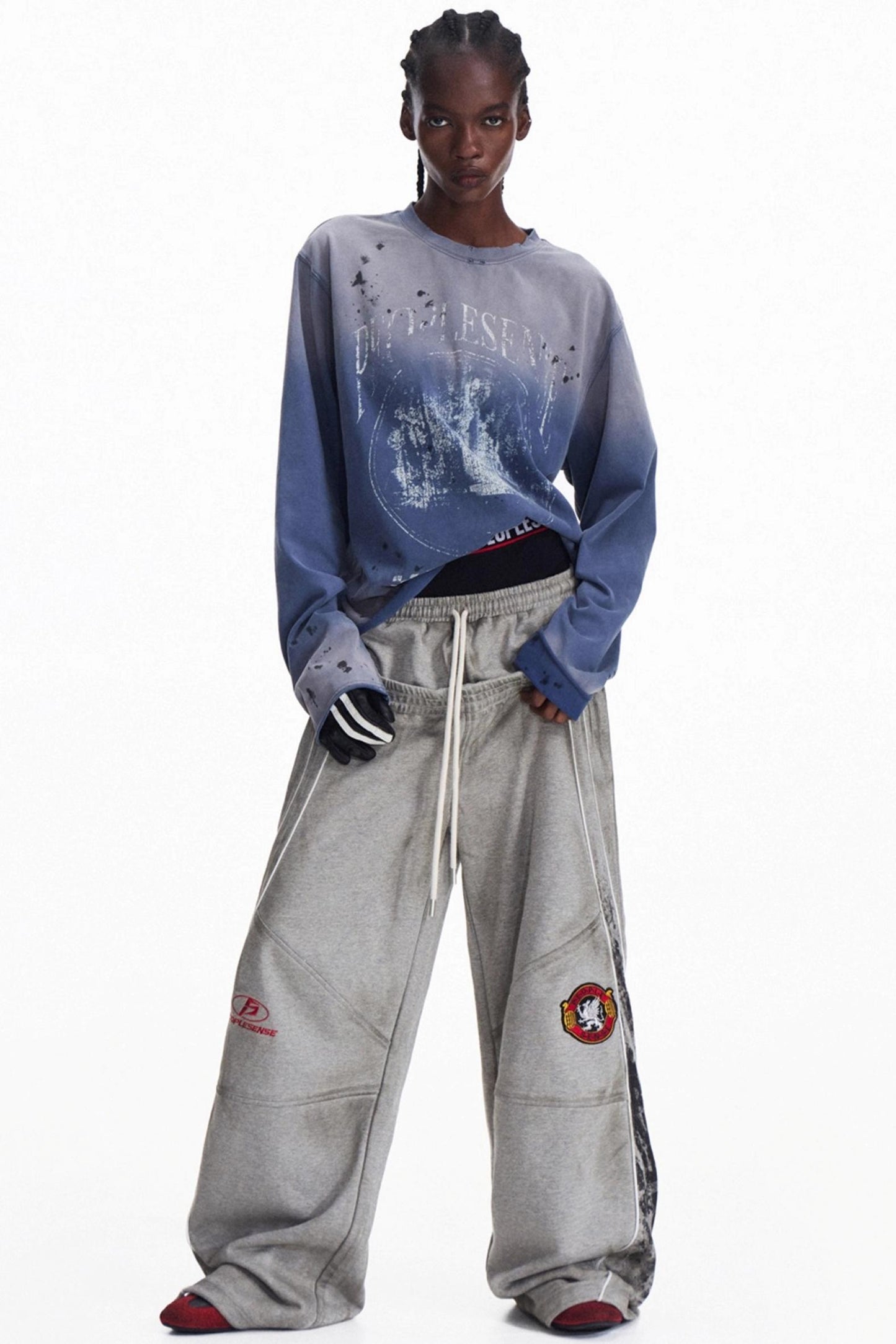 Vintage Gradient Pullover Sweatshirt