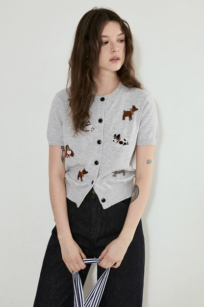 Playful Puppy Cardigan