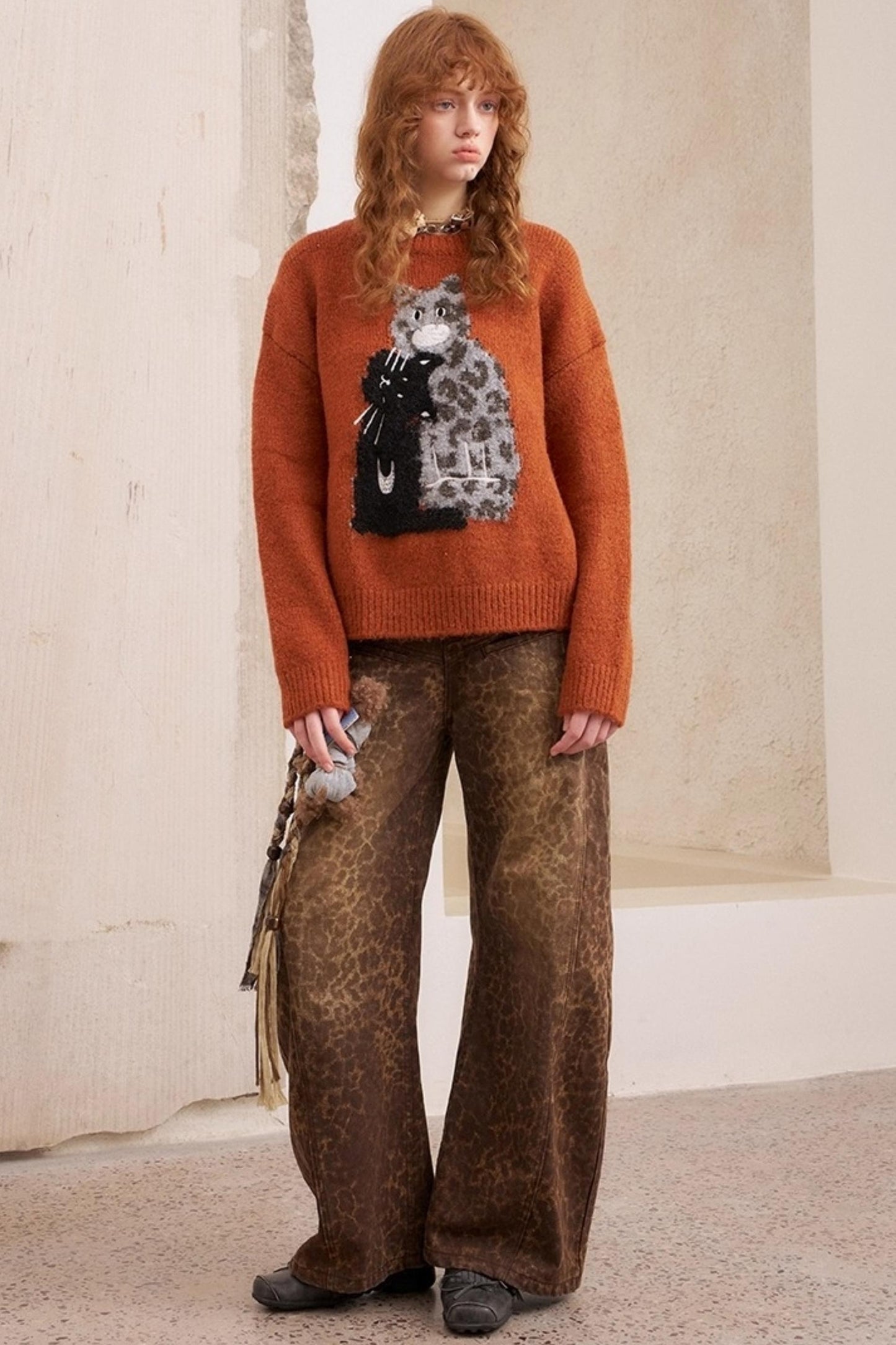 Leopard Crew Neck Sweater