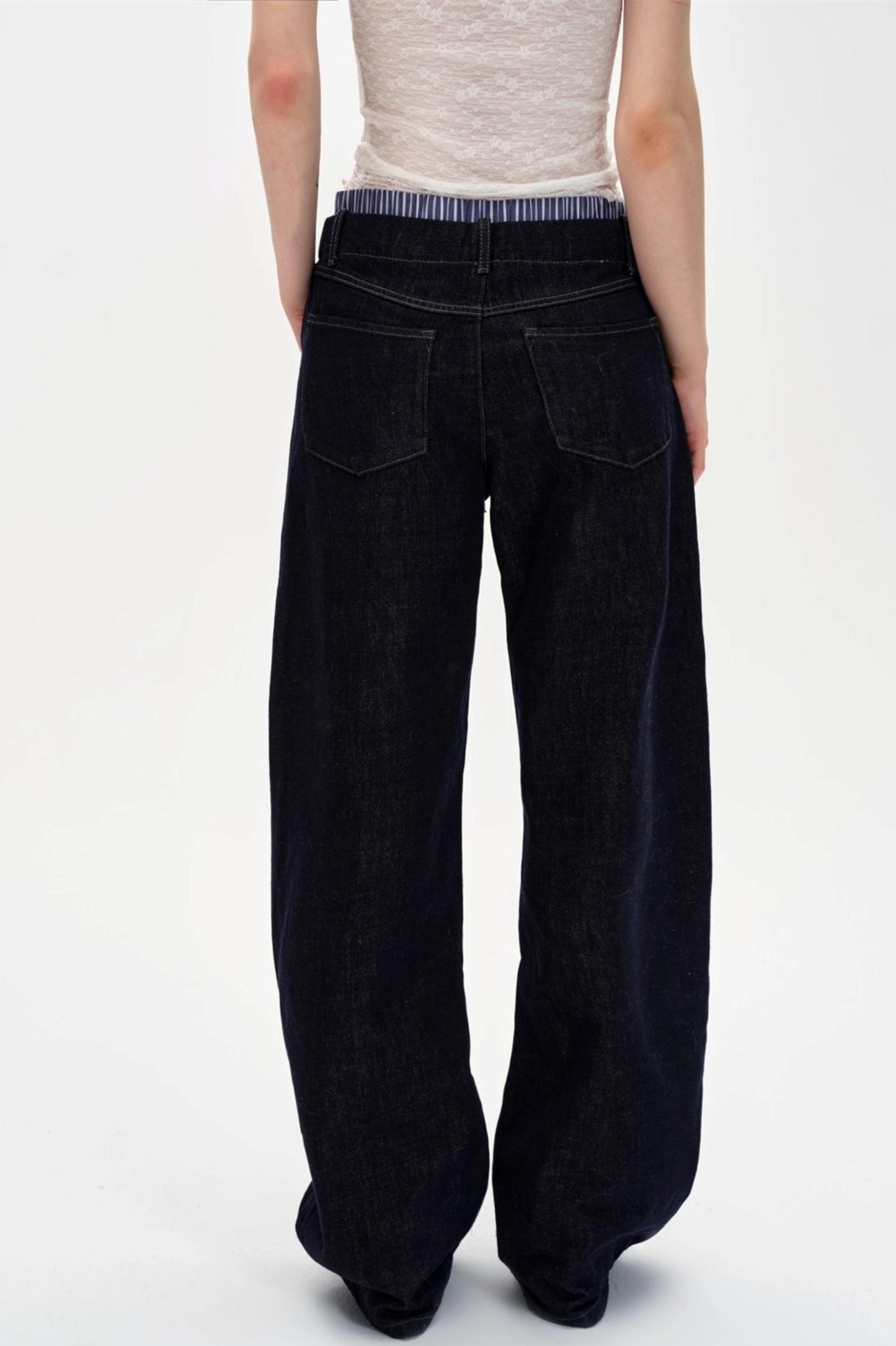 Cow Color Slim-Fitting Cotton Straight-Leg Pants