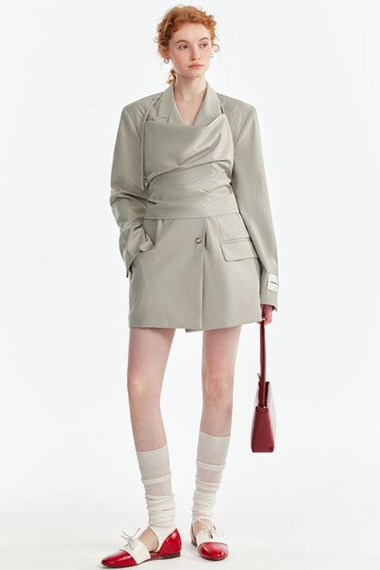 Fashionable Layered Suit Jacket Set-Up