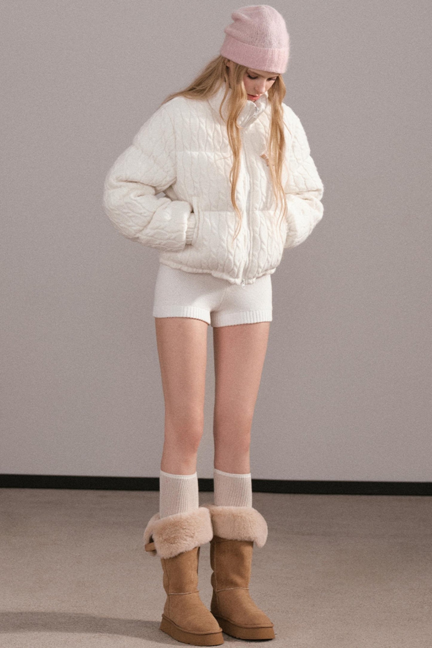 Slim Fit Knit Shorts