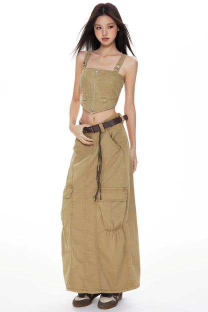 Retro Workwear Skirt