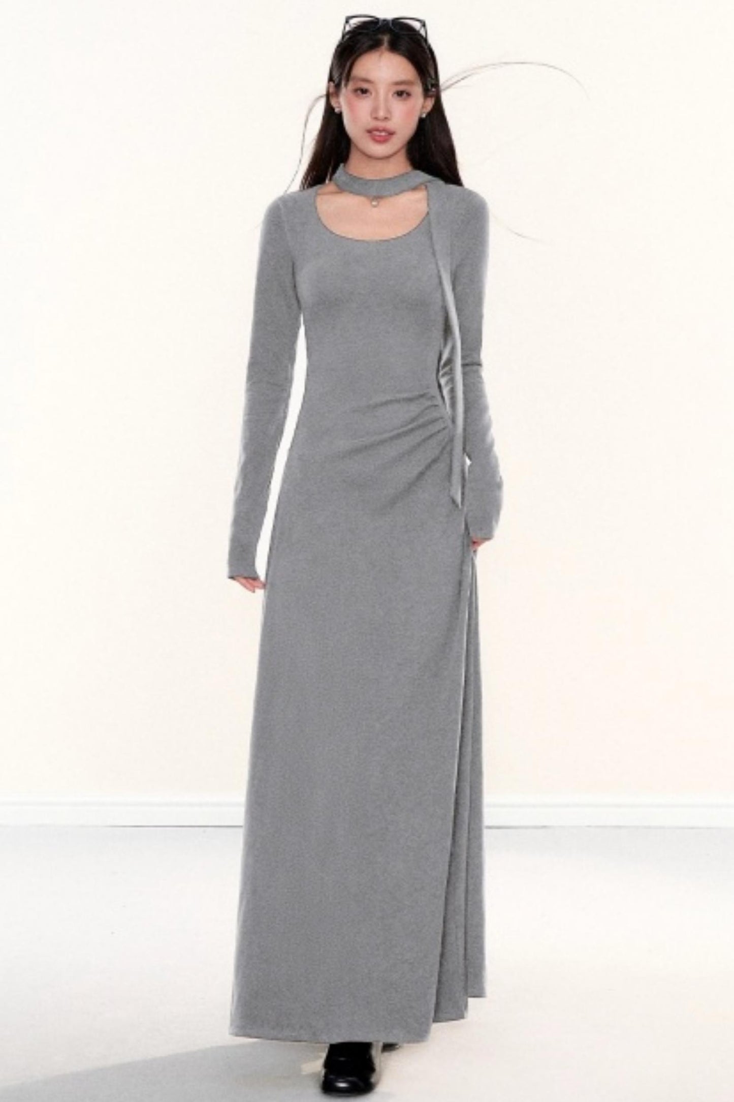 Knitted Ribbon Bodycon Slimming Dress