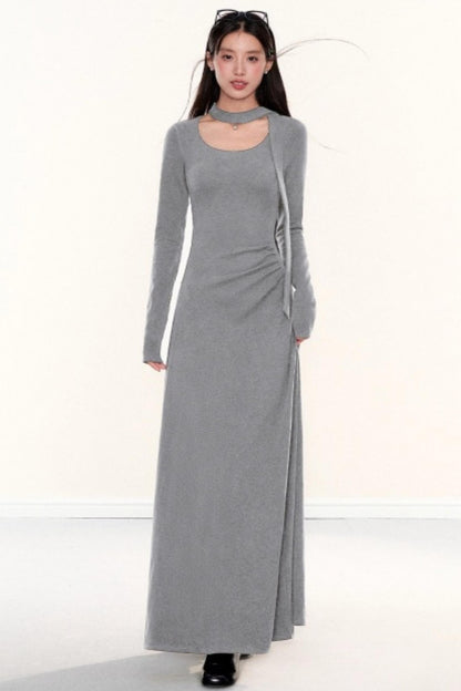 Knitted Ribbon Bodycon Slimming Dress