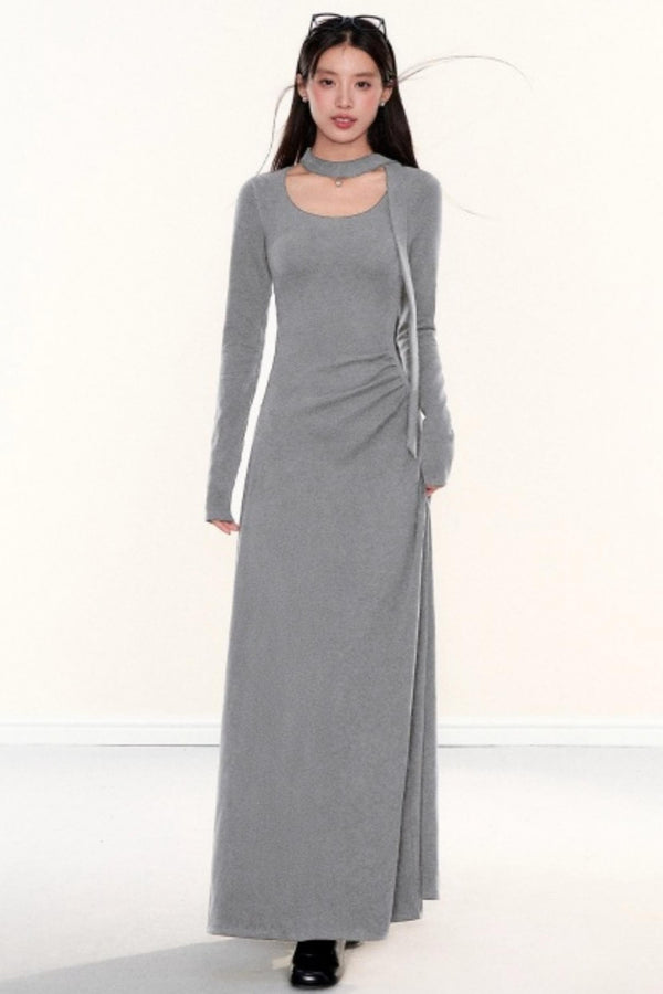 Knitted Ribbon Bodycon Slimming Dress