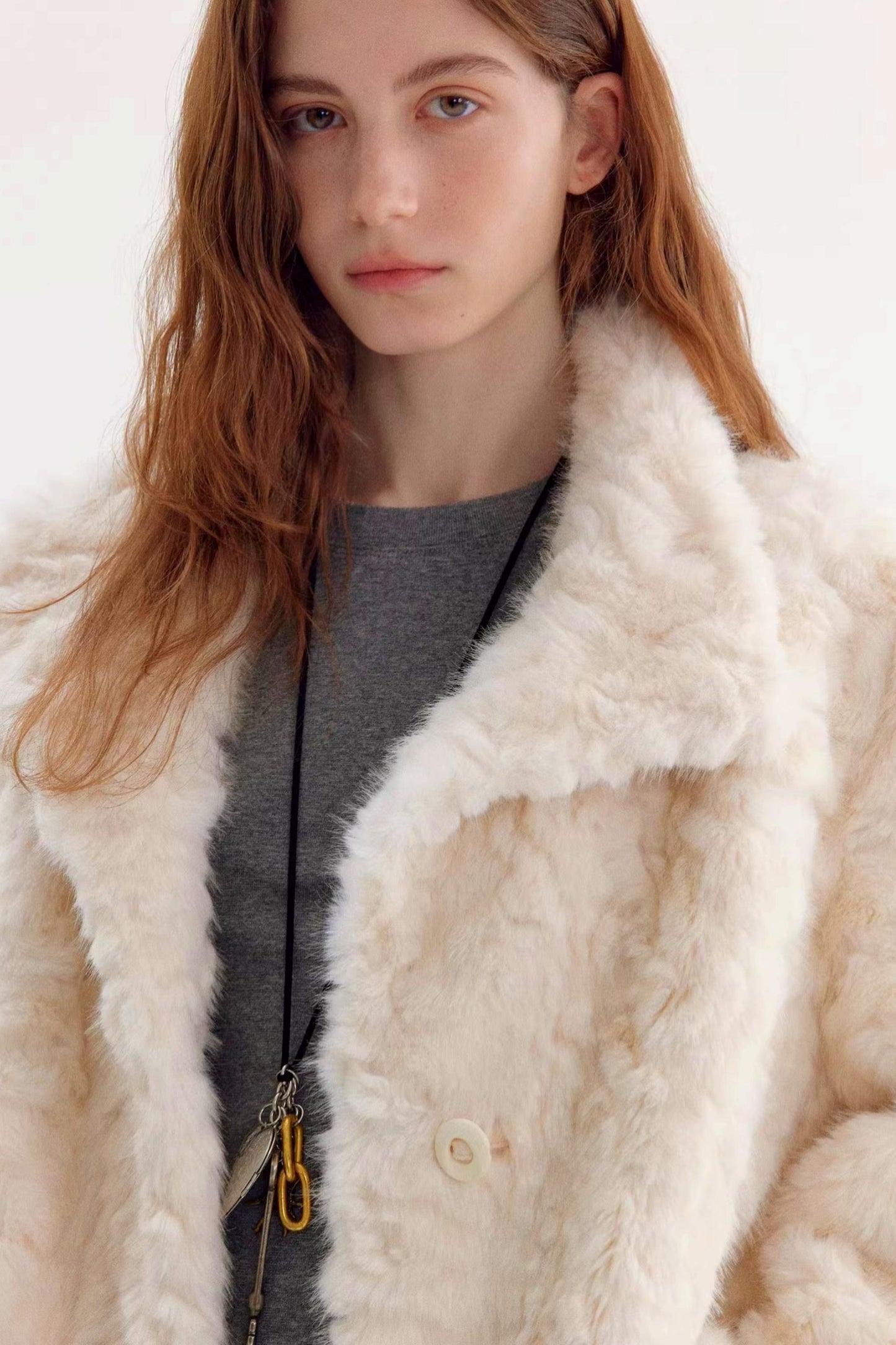 텍스처 에코 퍼 코트