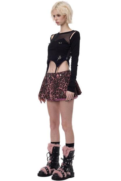 Electric Moon Mesh Top