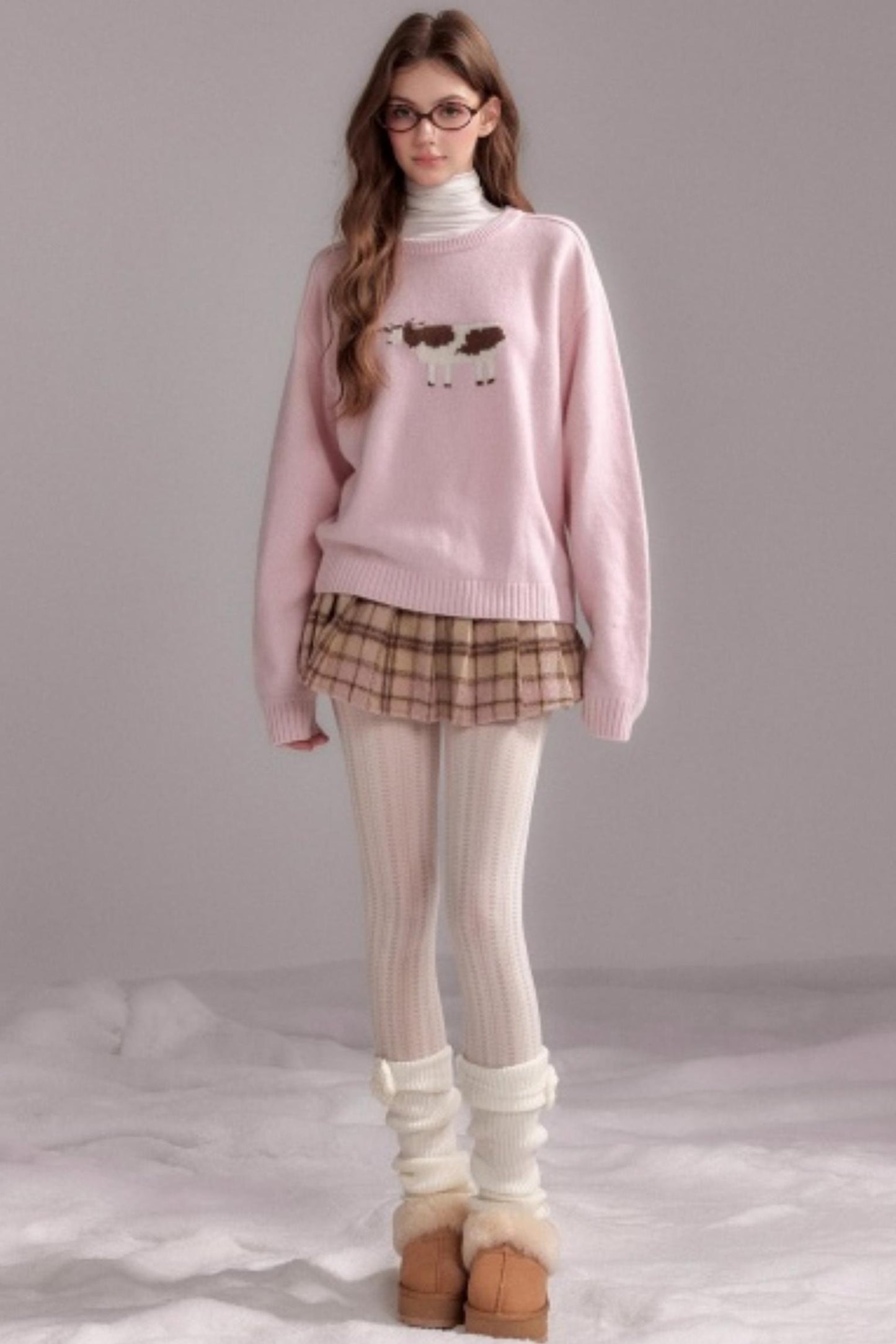 Strawberry Wool Crewneck Sweater