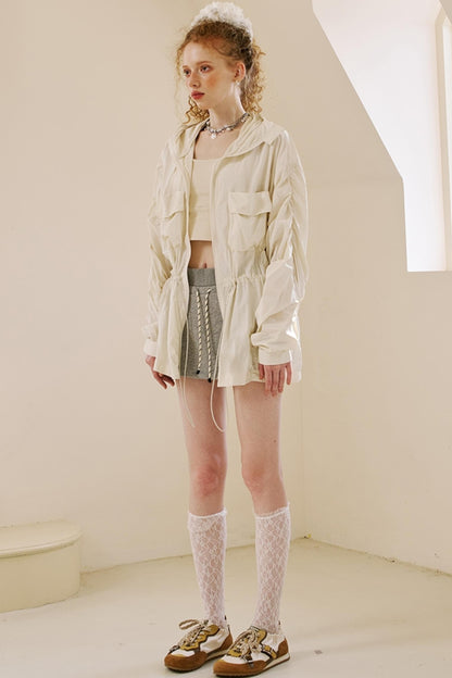 Oversized Pocketed UV Coat