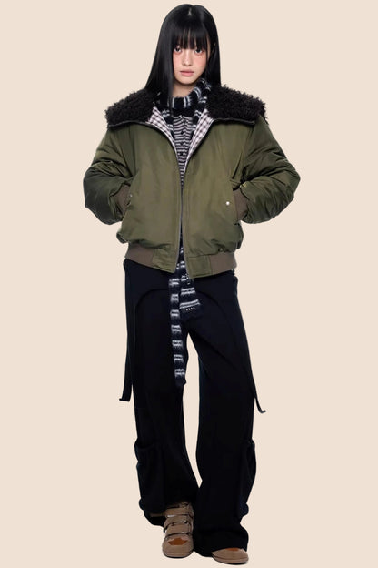 Vintage Drapey Wide-Leg Pants