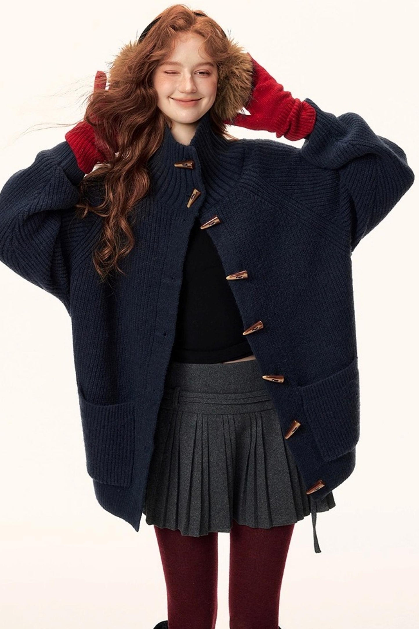 Japanese Retro Knit Cardigan