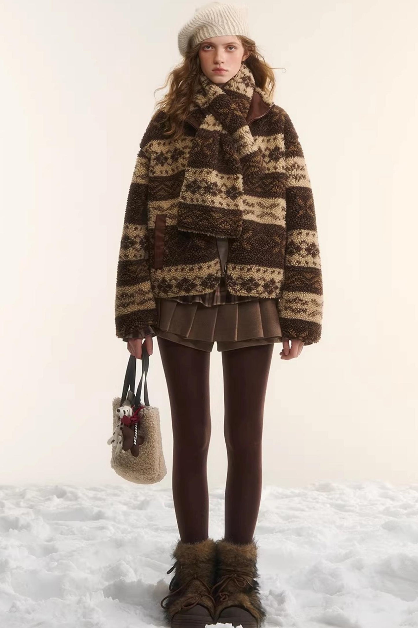 Reversible Fair Isle Fleece Jacket Set